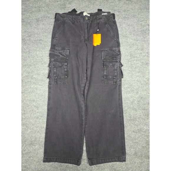 YoungLa Cargo Jeans Men's Large (34 x 30) Black Utility Ops Baggy NWT #6024